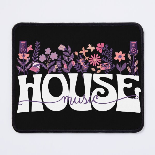 Item preview, HOUSE MUSIC - In Full Bloom (white/pink/purple) designed and sold by Discothreadz.