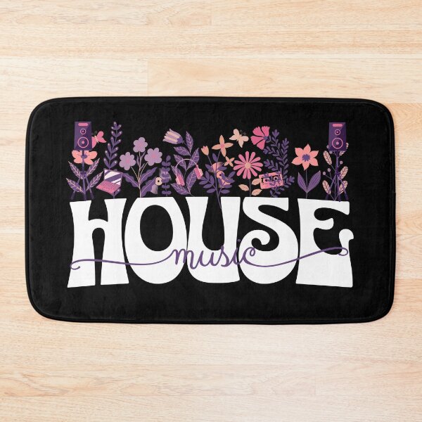 Item preview, HOUSE MUSIC  - In Full Bloom (white/pink/purple) designed and sold by Discothreadz.