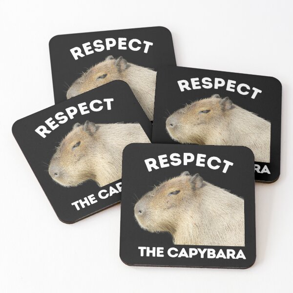 Aperçu de l'œuvre Respectez le Capybara Funny Capibara Rodent Animal Humour créée et vendue par bestic.