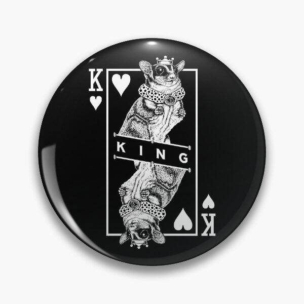 Item preview, Sugar Glider Lover King Of Hearts Funny Pet Possum Pop Art designed and sold by GrandeDuc.