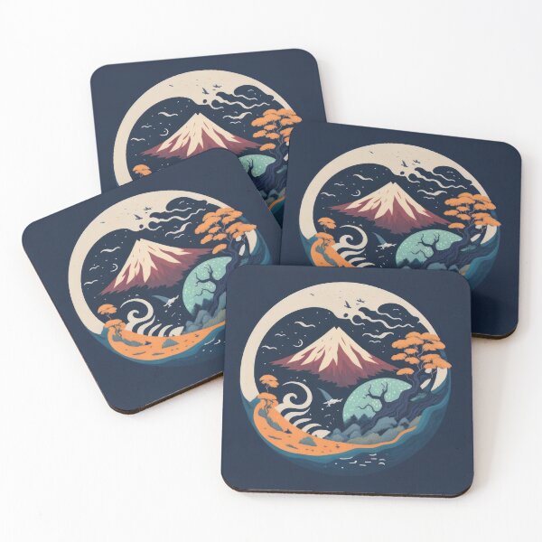 Item preview, Japanese Zen Mountain temple retreat design 4 designed and sold by ROBIN MACGREGOR.