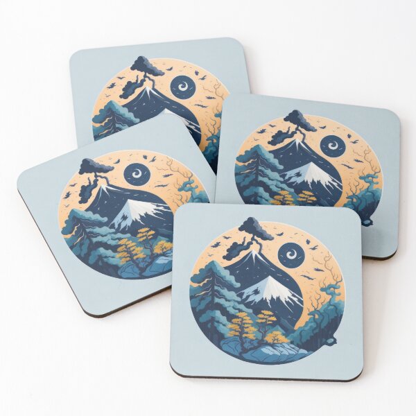 Item preview, Japanese Zen Mountain temple retreat design 5 designed and sold by ROBIN MACGREGOR.