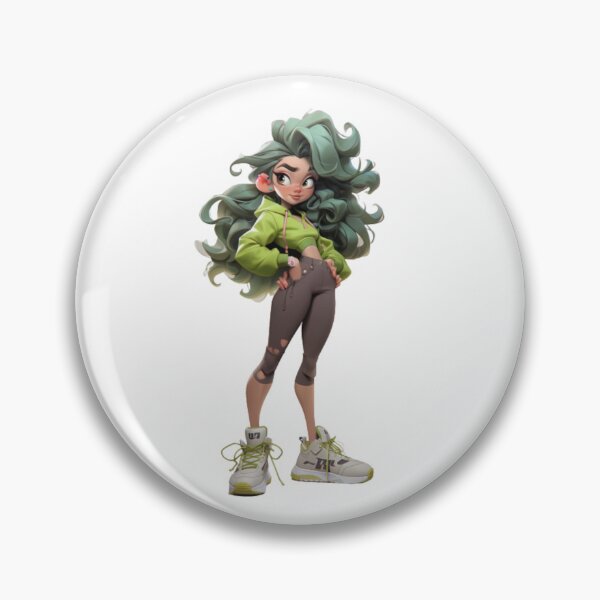 Item preview, Green haired sport girl designed and sold by mooonstyle.