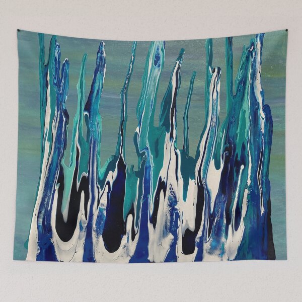 Item preview, Pretty Snazzy Blue Flow designed and sold by Mary Helen East Artist.