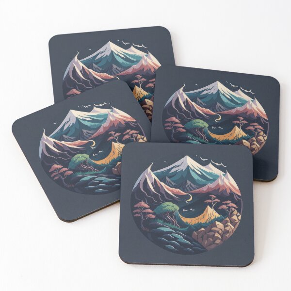 Item preview, Japanese Zen Mountain temple retreat design 6 designed and sold by ROBIN MACGREGOR.