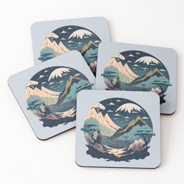 Item preview, Japanese Zen Mountain temple retreat design 9 designed and sold by ROBIN MACGREGOR.