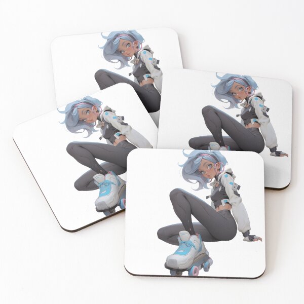 Item preview, Indigo haired sport girls designed and sold by mooonstyle.