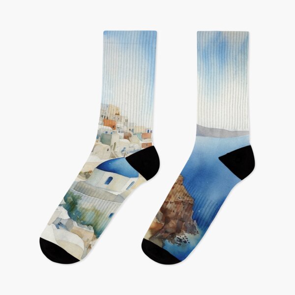 Item preview, The beautiful landscape of Santorini, Italy designed and sold by visionflyshop.