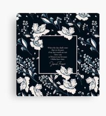 When the day shall come... Jamie Fraser Canvas Print