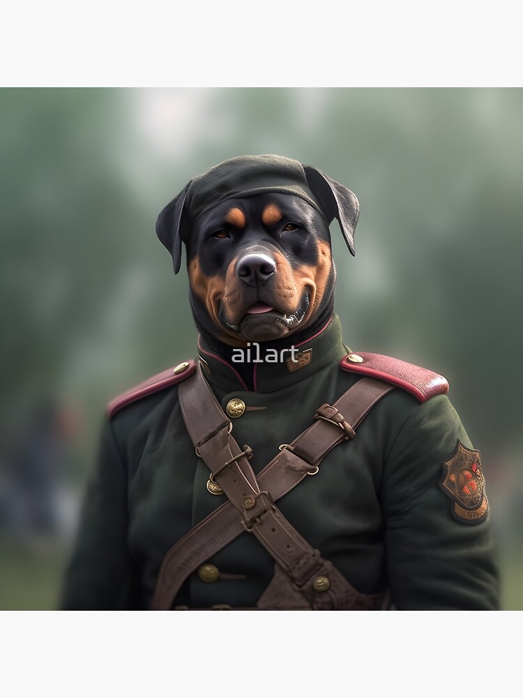 son los rottweilers usados ​​en el ejercito