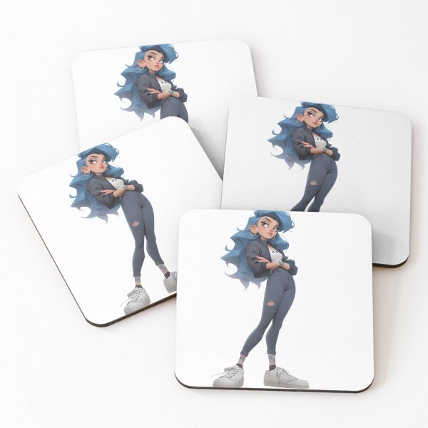Item preview, Blue haired sport girls designed and sold by mooonstyle.