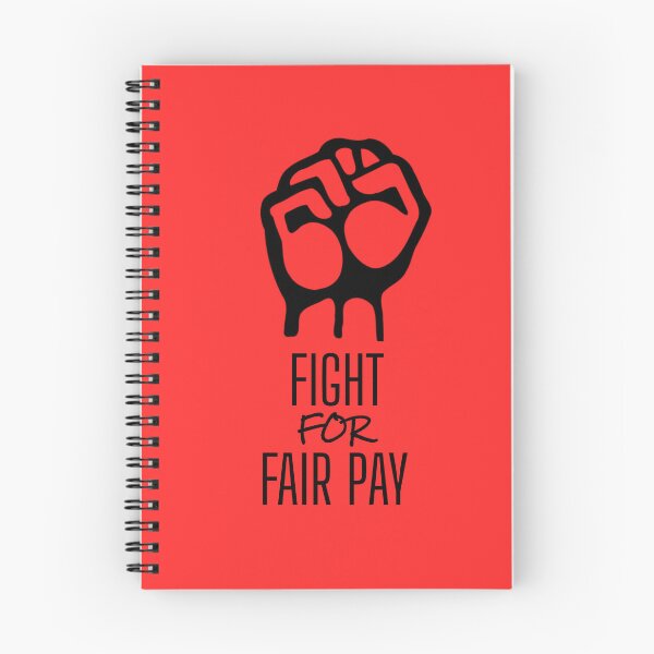 Item preview, Leftist Fair Pay Quote - Raise The Minimum Wage - Democratic Socialist Strike Action Art designed and sold by RockFireMerch.