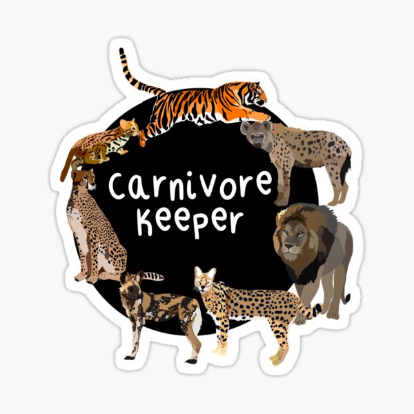 Vista previa del artículo con la obra «Ilustración de un guardián de animales: arte de cuidadores de zoológico para amantes de los grandes felinos y depredadores.», diseñado y vendido por thezoogirl.