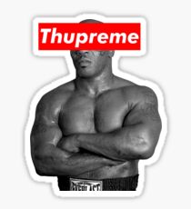Mike Tyson Supreme Box Logo Parody Sticker