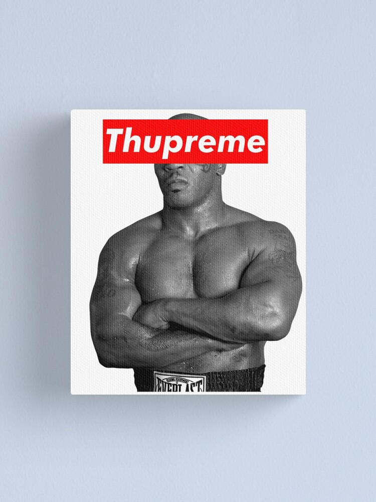 Mike Tyson Box Logo Photo Supreme Canvas Art Poster Print