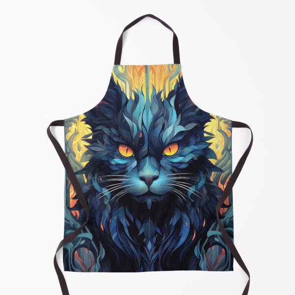 Item preview, Ornamental flower Portrait of a Cat 2 designed and sold by Earth Celebration Designs.