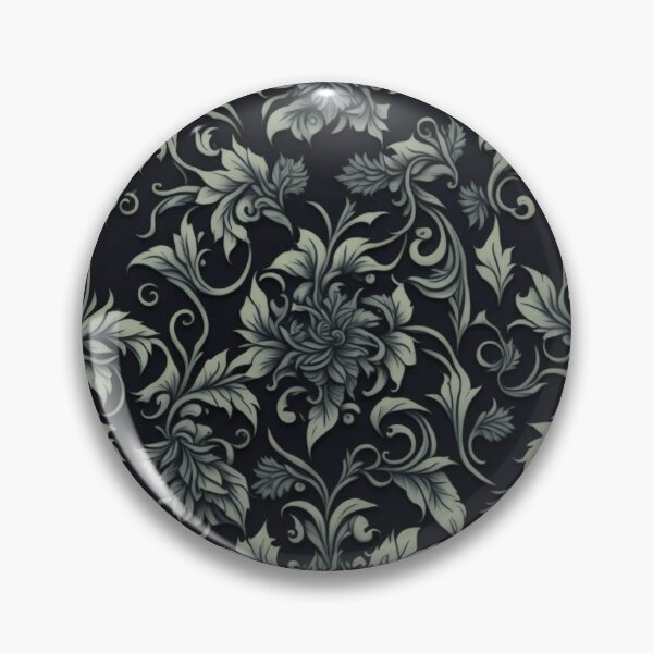 Item preview, Baroque luxury and filigree elements in white with black background designed and sold by OasisOfGraphics.