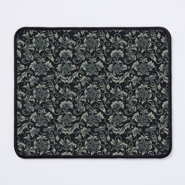 Item preview, Baroque luxury and filigree elements in white with black background designed and sold by OasisOfGraphics.