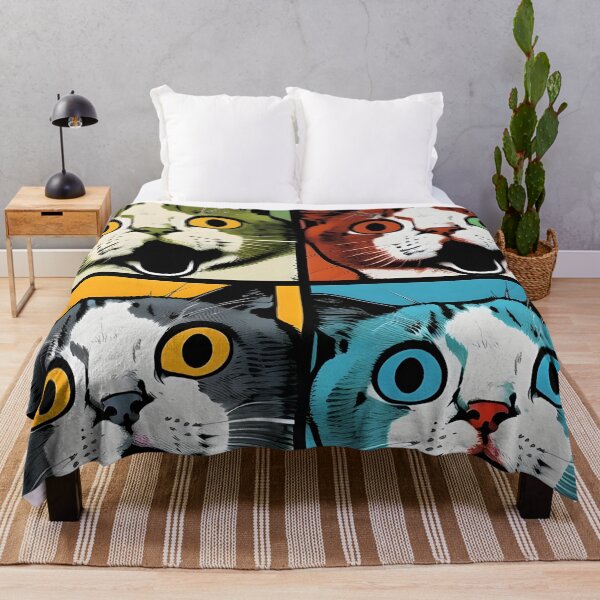 Item preview, Funny pop art face cat designed and sold by VeronicArt85.