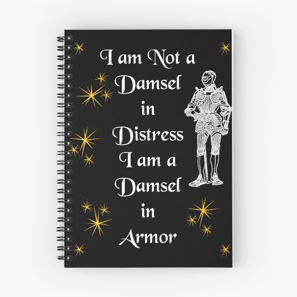 Item preview, 'I Am Not a Damsel in Distress I am a Damsel in Armor' Soldier Funny Quote - Medieval Designs Collection designed and sold by Ridiculam Toga.