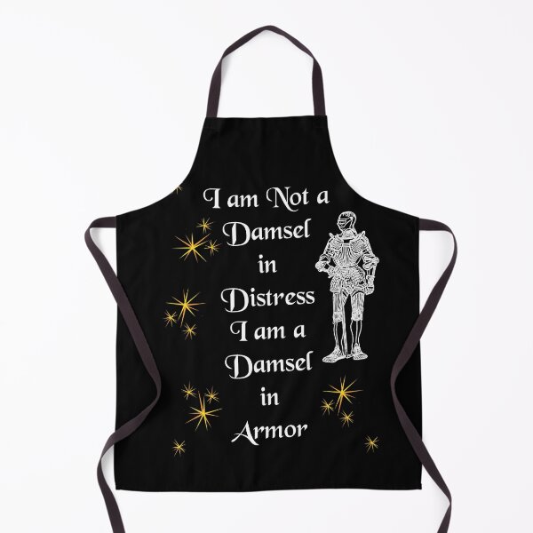 Item preview, 'I Am Not a Damsel in Distress I am a Damsel in Armor' Soldier Funny Quote - Medieval Designs Collection designed and sold by Ridiculam Toga.