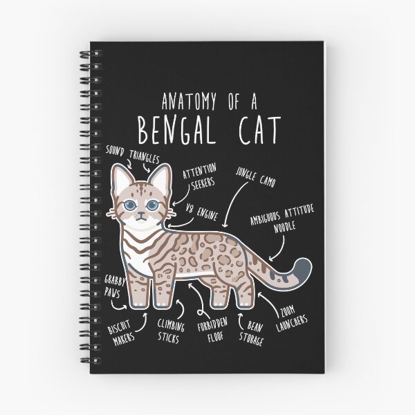 Item preview, Snow Bengal Cat Seal Lynx Anatomy designed and sold by Clara Hollins.