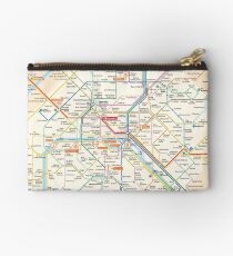 Paris Subway Map - France Studio Pouch