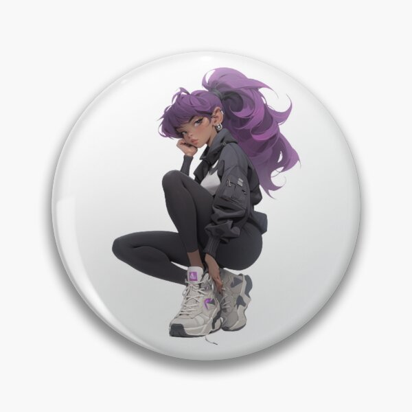 Item preview, Purple haired sport girl designed and sold by mooonstyle.