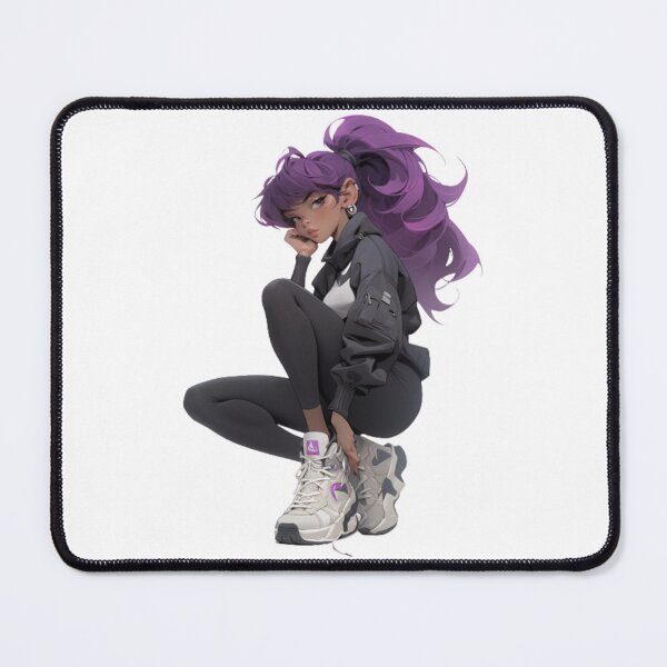 Item preview, Purple haired sport girl designed and sold by mooonstyle.