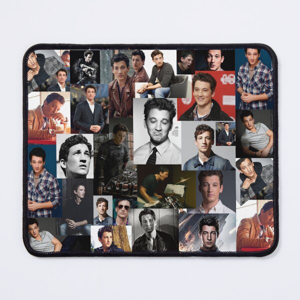 Item preview, Miles Teller Abstract Square Photos Seamless Collage designed and sold by GoghGetta.