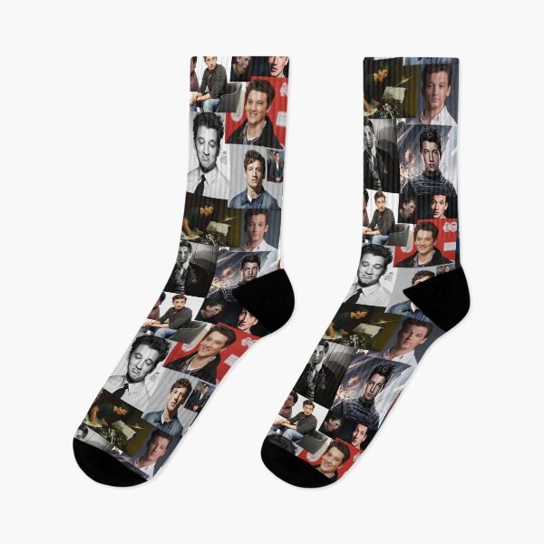 Item preview, Miles Teller Abstract Square Photos Seamless Collage designed and sold by GoghGetta.