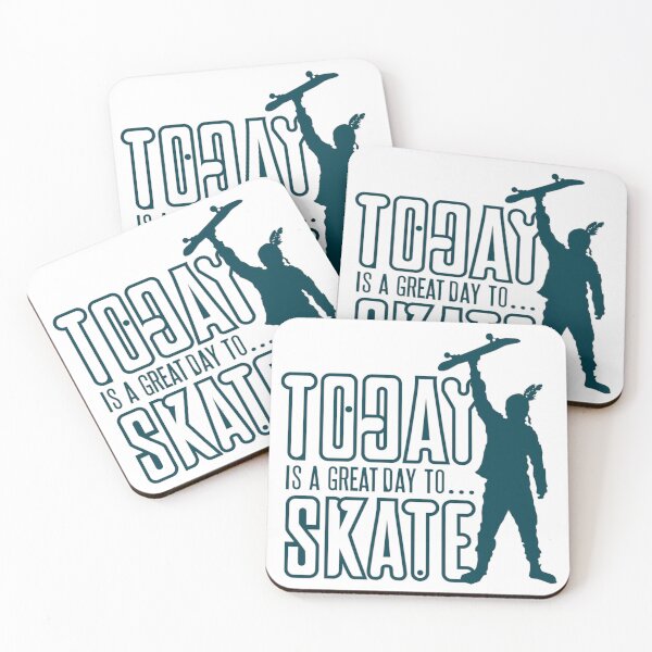 Item preview, Today is a Great Day to Skate - Skate or Die - Blue designed and sold by Alien-Theory.