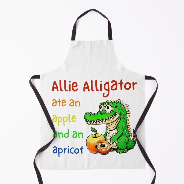 Item preview, Allie Alligator ate an apple and an apricot. designed and sold by digitaldraw4you.