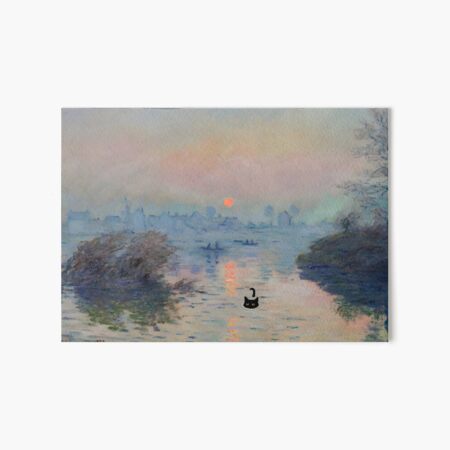 Vista previa del artículo con la obra «Estampado de gatos Monet Impression Amanecer», diseñado y vendido por outdoorway.