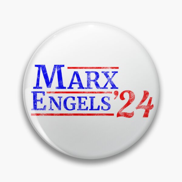 Item preview, Political Marx Engels Communist Election Campaign - Vote Leftist Communism Politics Meme designed and sold by RockFireMerch.