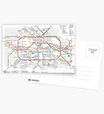 Berlin U-Bahn Map - Germany Postcards
