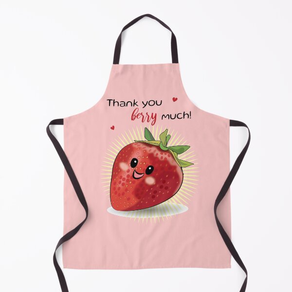 Item preview, Thank you berry much! Cute strawberry kawaii design designed and sold by HajnalkArt.