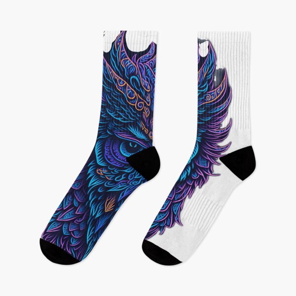 Item preview, Psychedelic Owl Sticker with Isometric Design designed and sold by RedArtG09.