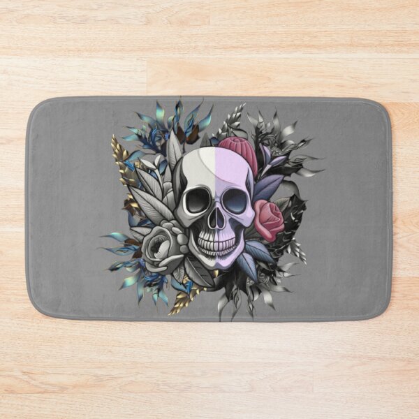 Item preview, Skull with flowers  designed and sold by MArtex.