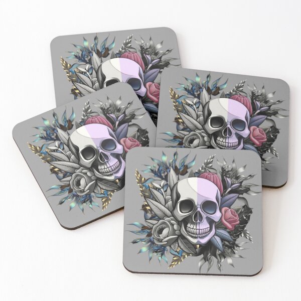 Item preview, Skull with flowers  designed and sold by MArtex.