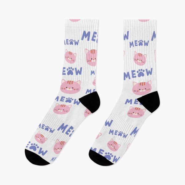 Item preview, cute pink cat pattern designed and sold by mrjoecreation.