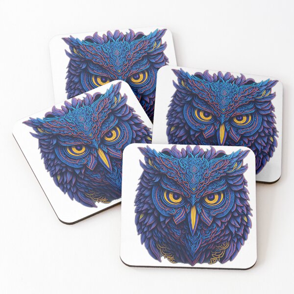 Item preview, Studio-Lit Owl Sticker for High-Quality 3D Rendering designed and sold by RedArtG09.