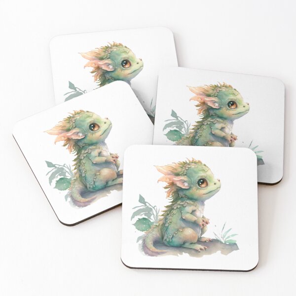 Item preview, a watercolor painting of a baby dragon designed and sold by dillodnh34.