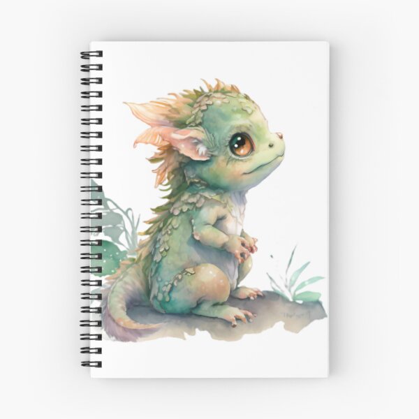 Item preview, a watercolor painting of a baby dragon designed and sold by dillodnh34.