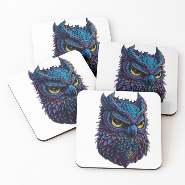 Item preview, Detailed Owl Portrait Sticker for Artistic Expression designed and sold by RedArtG09.