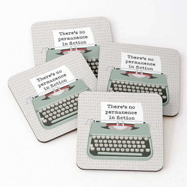 Item preview, Typewriter Funny Typography There’s no Permanence in Fiction designed and sold by Neadski.