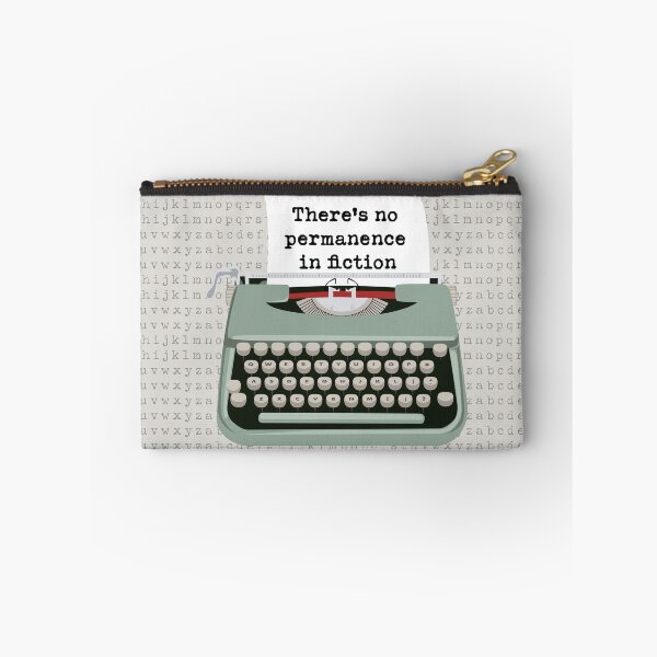 Item preview, Typewriter Funny Typography There’s no Permanence in Fiction designed and sold by Neadski.