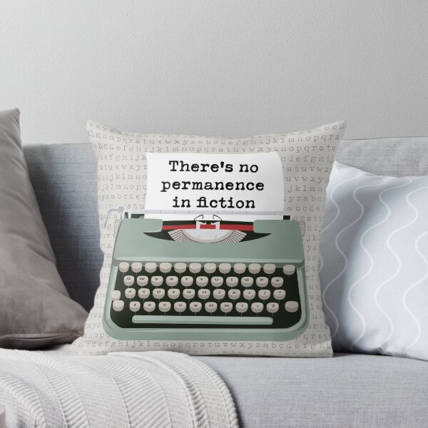 Item preview, Typewriter Funny Typography There’s no Permanence in Fiction designed and sold by Neadski.