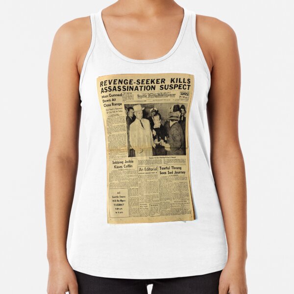 Old Newspaper Racerback Tank Top