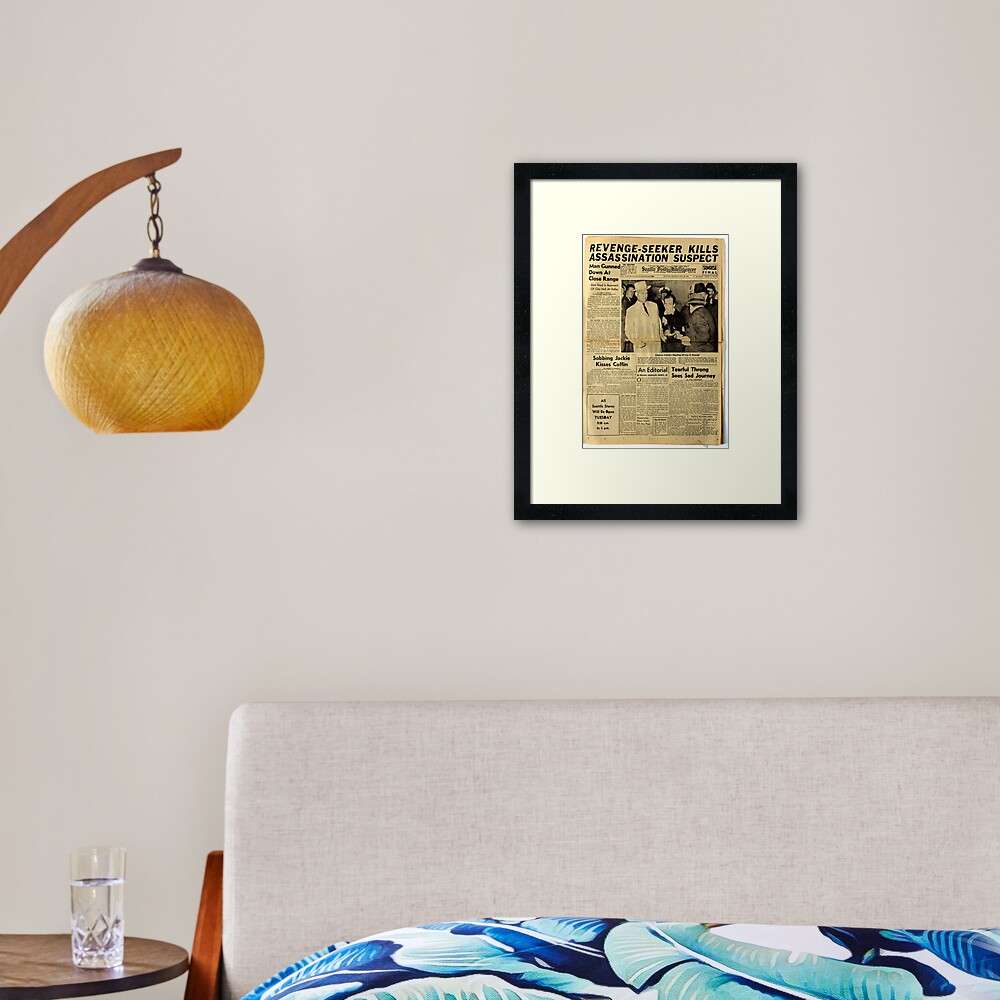 Old Newspaper Framed Art Print